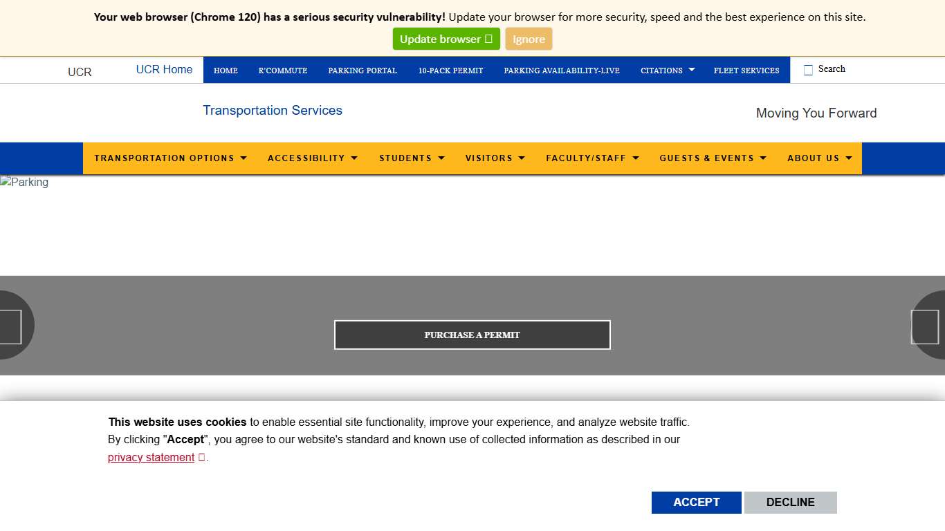 UCR Transportation Services Moving You Forward